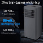  Climatiseur Portable, Unité Intelligente AC Silencieuse Avec Le Mode De Sommeil Cool Dehumidify, Télécommande, Minuterie 24H, Oscillant 120 °, Ventilateur De Refroidissement Pour Chambre à Coucher