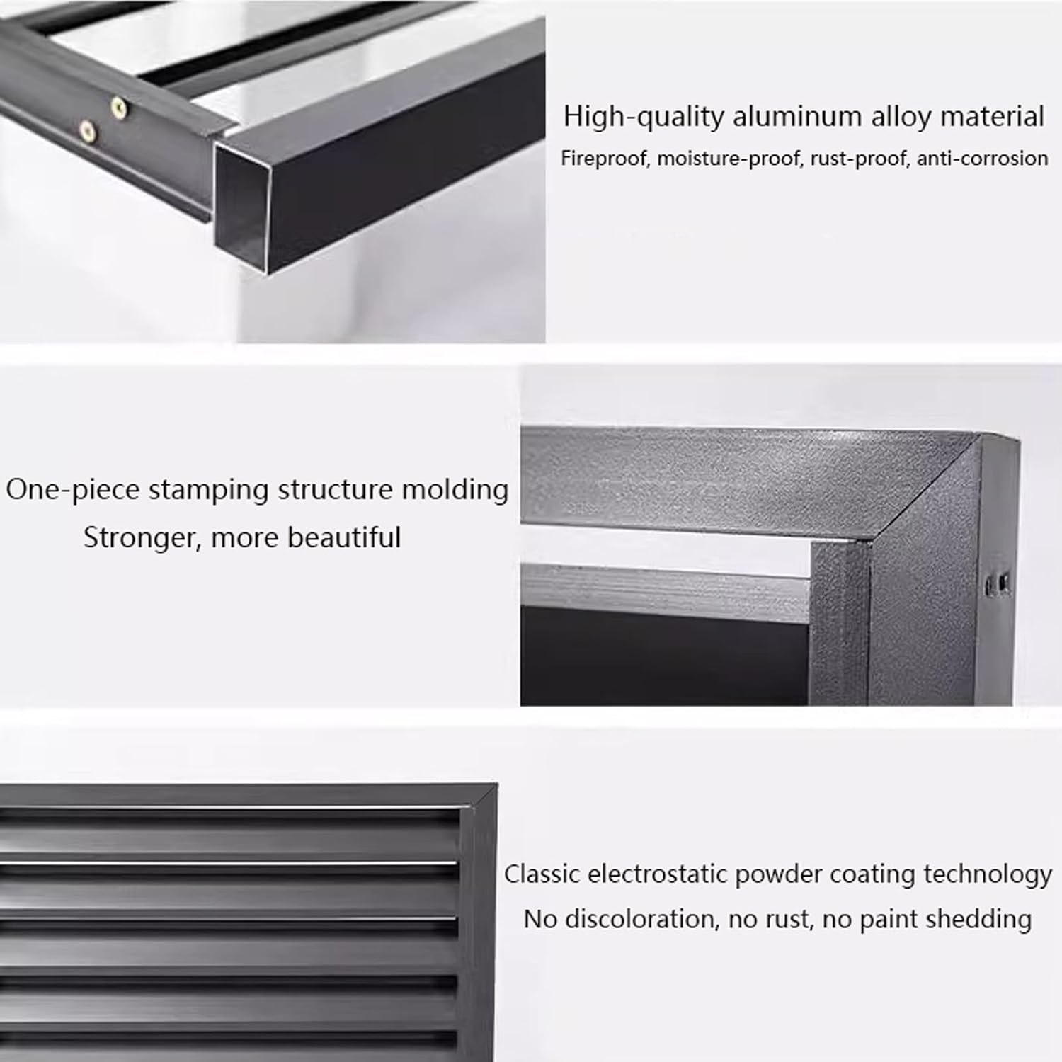  Housse En Aluminium Pour Climatiseur Extérieur, Protection Contre Les Intempéries, Protection Contre Les Intempéries, Protection Contre Le Bruit, Protection Contre Le Bruit Pour L'extérieur