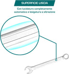  Total Tools - Sac Avec 12 Clés Mixtes | Mesures De 6 à 24 Mm | Clé Fixe Et Clé Coudée | Pour Serrer Ou Desserrer Les écrous Et Les Vis à Tête Hexagonale | Fabriqué En Chrome Vanadium