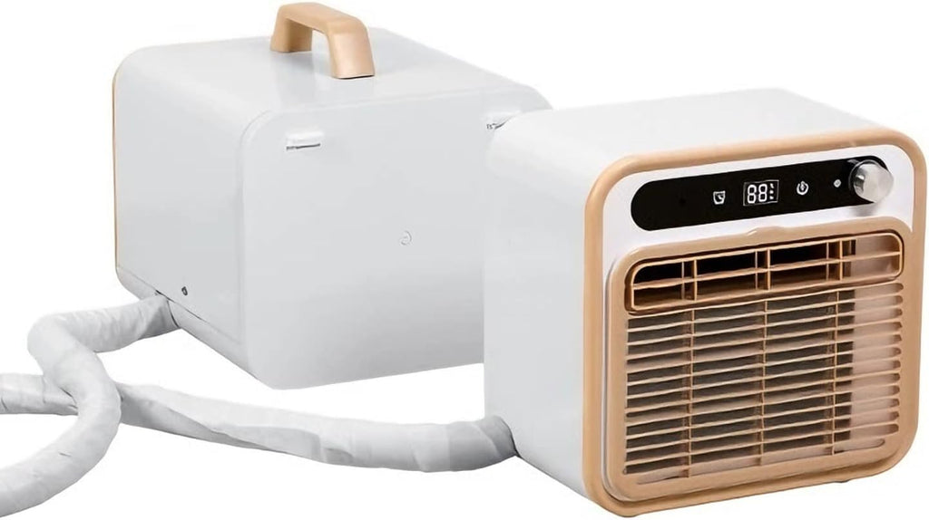  Climatiseur Portable Split Silencieux, Avec Commandes Tactiles, Minuterie 12 H, Pour Chambre, Bureau, Camping-Car(Size:with 2-meter Connecting Pipe)