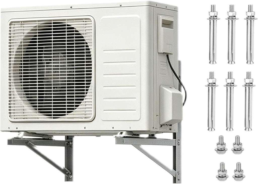  Support Mural Pliable Pour Climatiseur Mini Split - 2 Pièces Raccords Mural Pliables - Support De Climatiseur Extérieur | Pour Pompe à Chaleur Système Compresseur Extérieur