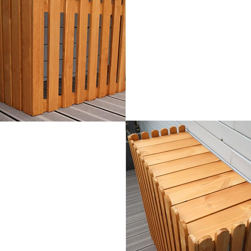 GENERIC Housse En Bois Pour Climatiseurs Extérieurs – Marron 85 X 35 X 84 Cm – Clôture Décorative Pour Dissimuler Les Climatiseurs Divisés Et Améliorer L'esthétique De La Terrasse.
