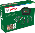  Set D’outils à Main « Mobility » 26 Pièces Bosch (compact Et Facile à Transporter Pour Travaux DIY ; Choix Idéal Pour La Route ; Cliquet 1/4" ; Pince Universelle ; Tournevis Universel ; Sac En Tissu)