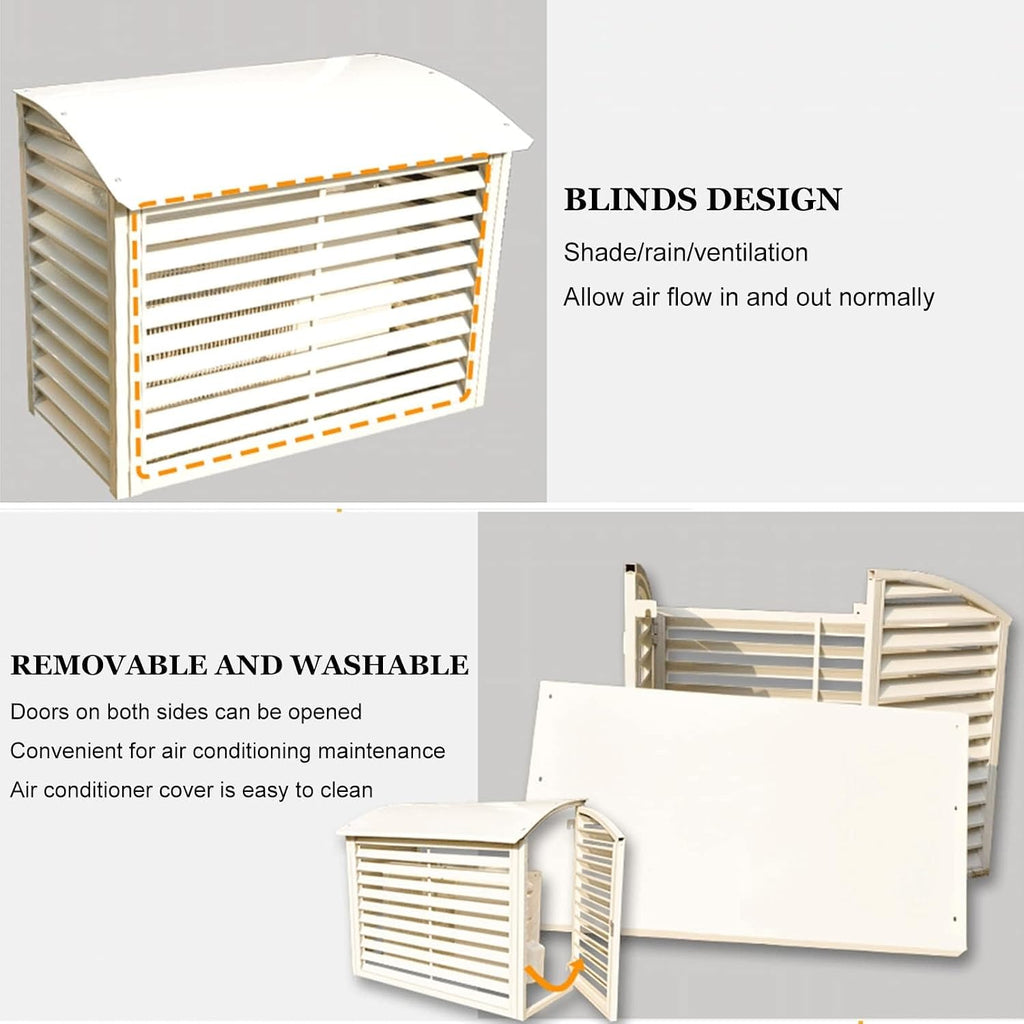  Housse De Protection For Climatiseur Extérieur, Protection Contre Les Intempéries, Écran De Confidentialité Décoratif For Climatiseur, Housse De Protection For Meubles De Jardin, Barrière For Équipeme