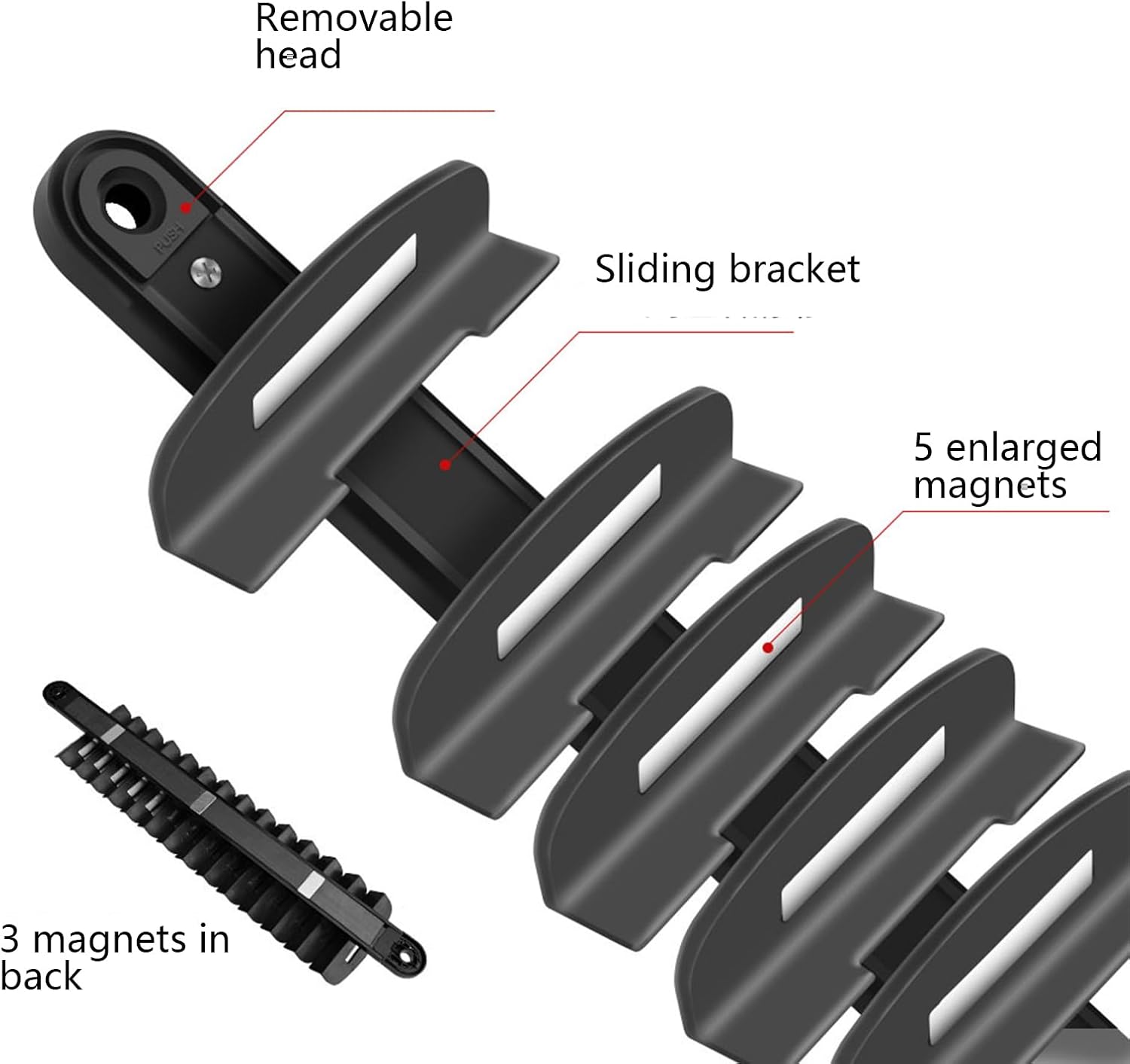 GENERIC Organiseur De Clés Magnétique, Support De Rangement Pour Outils, Boîte à Outils Polyvalente, Support Robuste, Idéal Pour Les Passionnés, L'organisation D'atelier Et De Garage