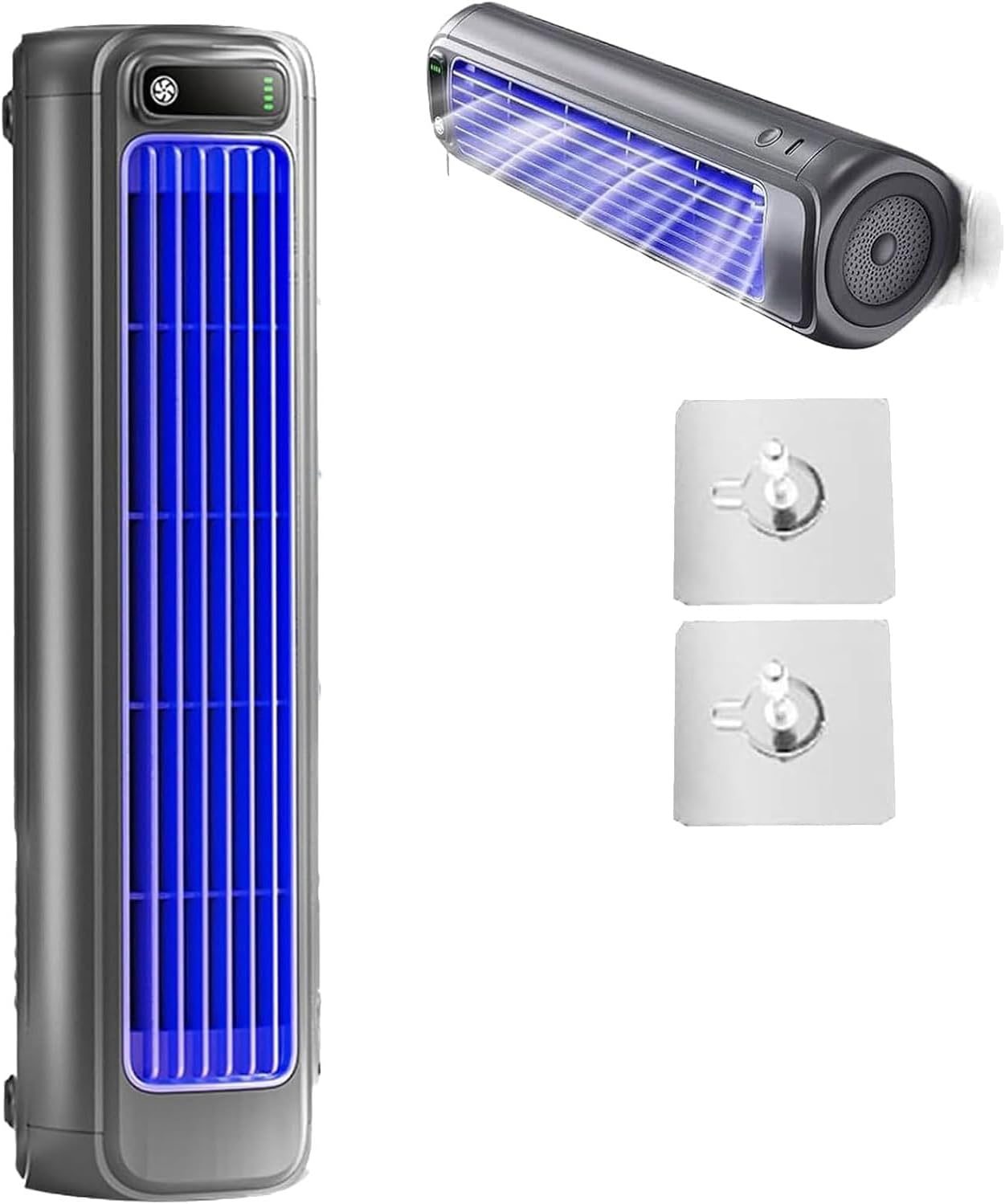  Ventilateur De Refroidisseur D'air De Bureau Portable, Mini-tour à 3 Vitesses Avec Charge USB Pour Le Camping De Voiture De Bureau, Appareil De Refroidissement Compact à économie D'énergie Sans Lame S