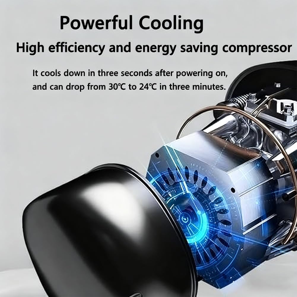 GENERIC Climatiseur Portable – Refroidissement Et Chauffage Rapides, 3 Vitesses De Ventilation, Faible Consommation D'énergie, Idéal Pour Le Camping, Les Tentes Et L'utilisation En Extérieur