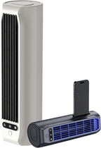GENERIC Briza AC, Climatiseur QinuxBrizac, Climatiseurs Mobiles Portables De Mise à Niveau 2026 Avec Batterie 3000mah, Ventilateur De Refroidissement Silencieux Sans Lame, 3 Vitesses (blue)