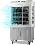 GENERIC Haut CFM Industriel évaporateur Refroidisseur 4500m3H Grand 50L Réservoir Mobile Climatiseur Ventilateur Avec Swing Réglable Et Cristaux De Glace Pour Le Refroidissement D'usine D'entrepôt