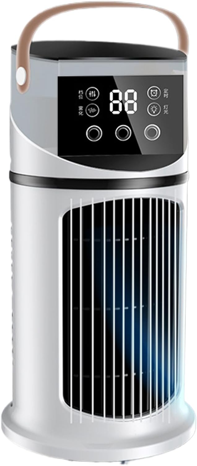  Climatiseur Mobile 9000 BTU Climatiseur Portable, USB 4 En 1 Climatiseur Mobile Avec Déshumidificateur,Rafraîchisseur D'Air Ventilateur Et Mode Nuit - Silencieux Pour Maison/Bureau