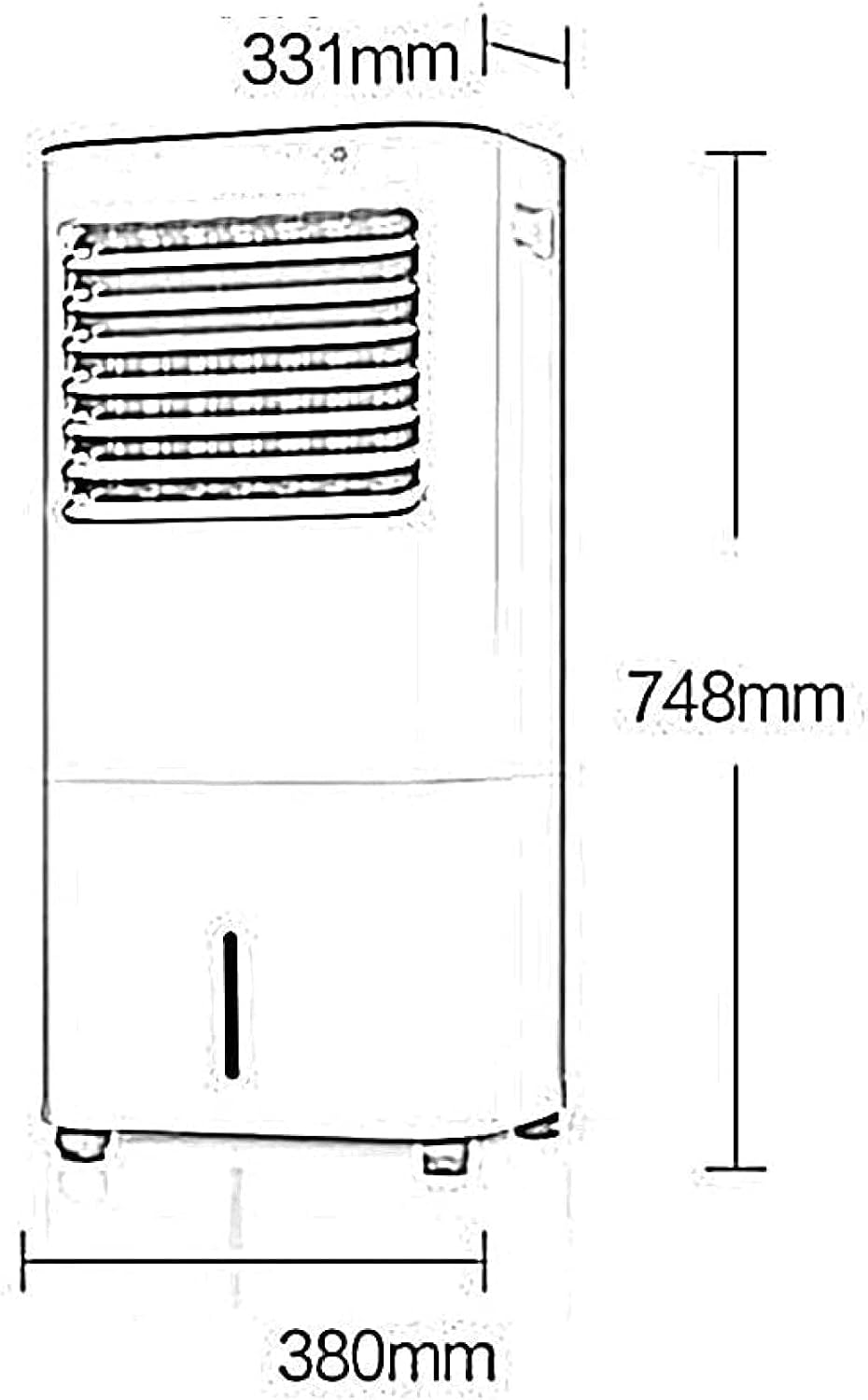  Climatiseur Portable, Rafraîchisseur D'air Mobile Sans Tuyau, Humidification Par Simple Pression D'un Bouton, Filtration Double Couche, Grand Réservoir D'eau De 10 L, Utilisation Pratique.