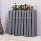 GENERIC Clôture En Bois Massif Pour Climatiseur – Housse Anti-corrosion Et Support Pour Plantes Pour Unités Extérieures 100 X 30 X 60 Cm – Cachez Et Protégez Les Unités De Climatisation