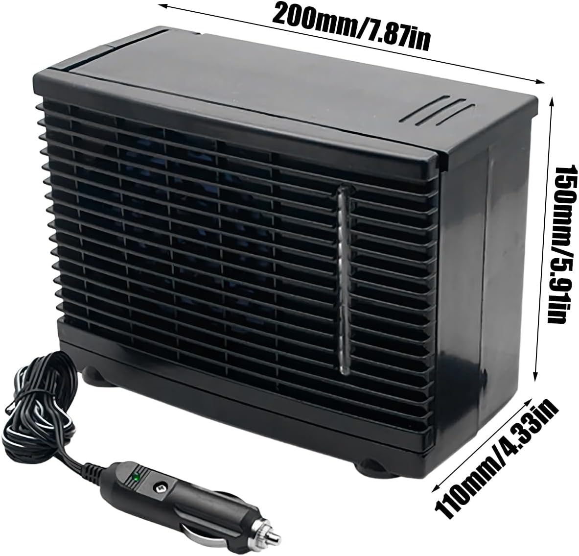 Ventilateurs D'air Portables Pour Voiture – Souffleur D'air Portable Pour Voiture | Appareil De Soufflage D'air Par évaporation D'eau 12 V Pour Camion, Camping-car, Voyage, Sous-sol, Chambre à Coucher