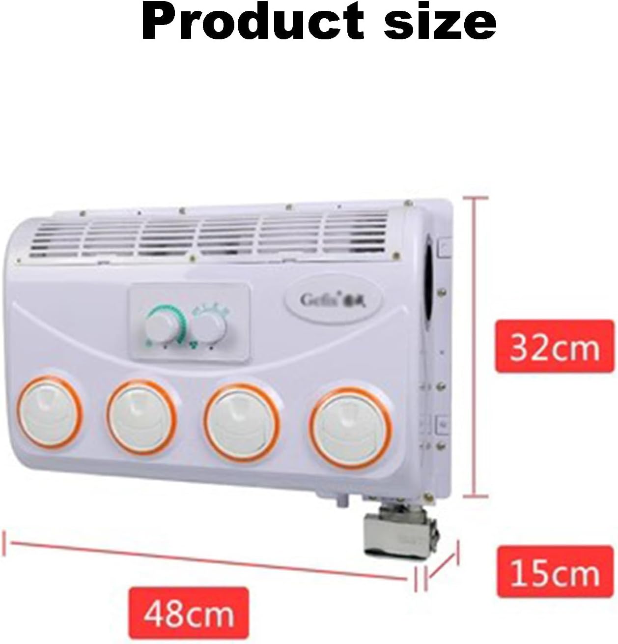 GENERIC Climatiseur RV Portable 12V, Capacité De Refroidissement 390L, Sans Consommation De Carburant, Comprend L'unité Intérieure Et La Télécommande