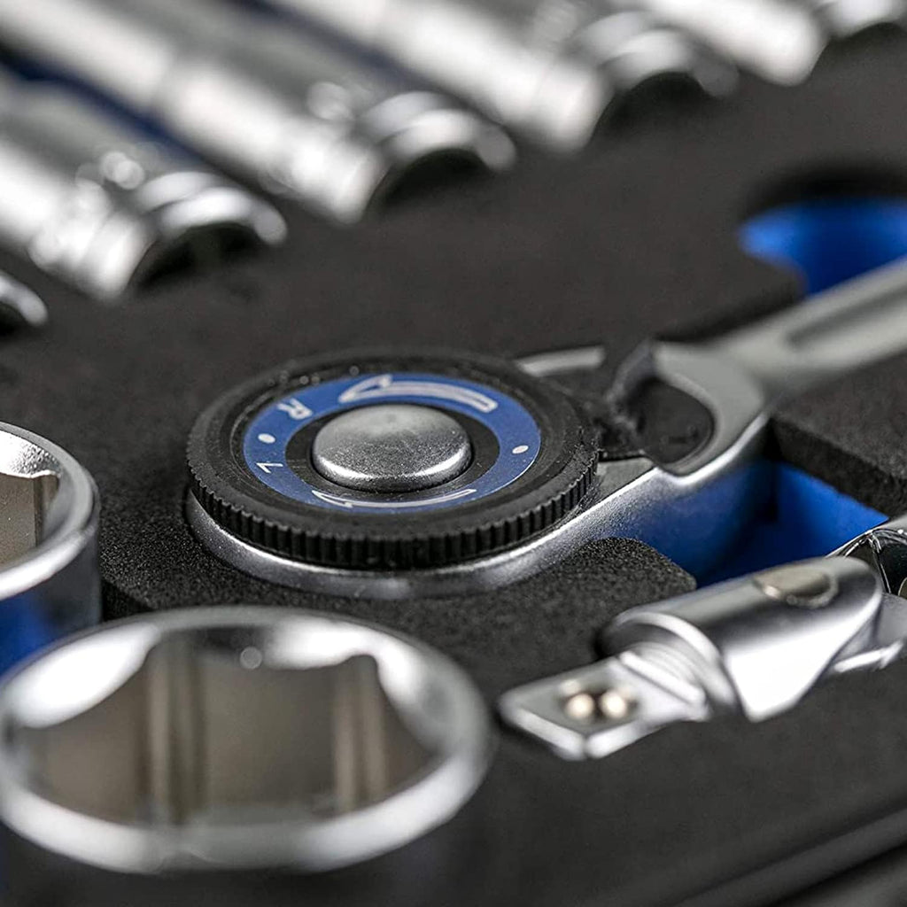  Högert Technik - Trousse à Outils, Coffret D'Outils 3/8" - HT1R465, 36 Pièces