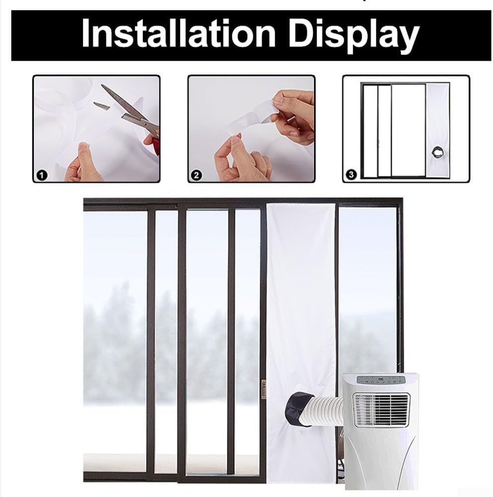  Joints De Climatiseur Universel Mobile Pour Unité De Climatisation Mobile Et Sèche-linge Facile à Installer, Pas Besoin De Percer, 2 M