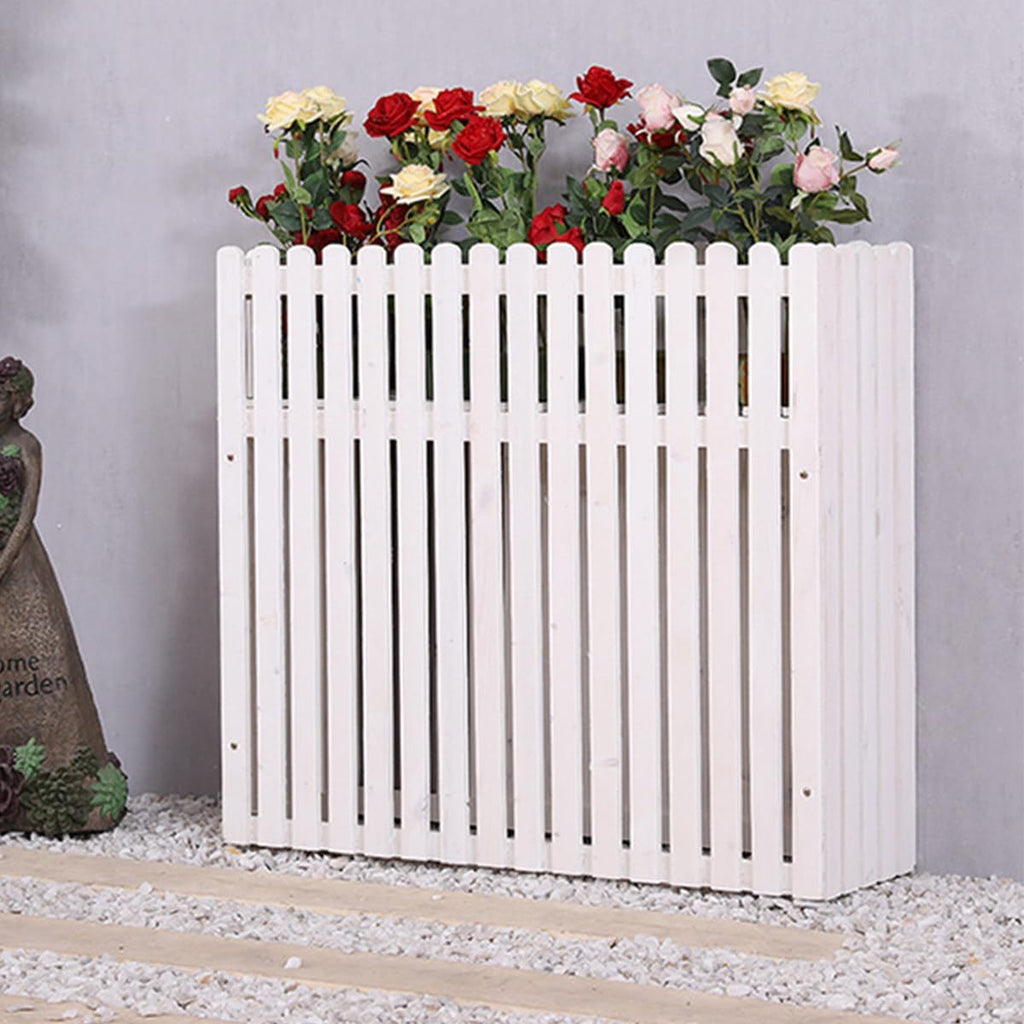GENERIC Housse En Bois Massif Pour Climatiseur Et Support De Plantes, Anti-corrosion Pour Unités Extérieures, 100 X 30 X 60 Cm – Idéal Pour Dissimuler Les Unités De Climatisation Et Améliorer L'esthétique Du