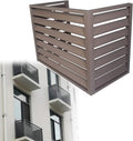 GENERIC Housse De Protection En Métal Robuste Pour Climatiseur Mural, Protège Le Système CVC, Résistant Aux Intempéries, Marron, 100 X 50 X 70 Cm