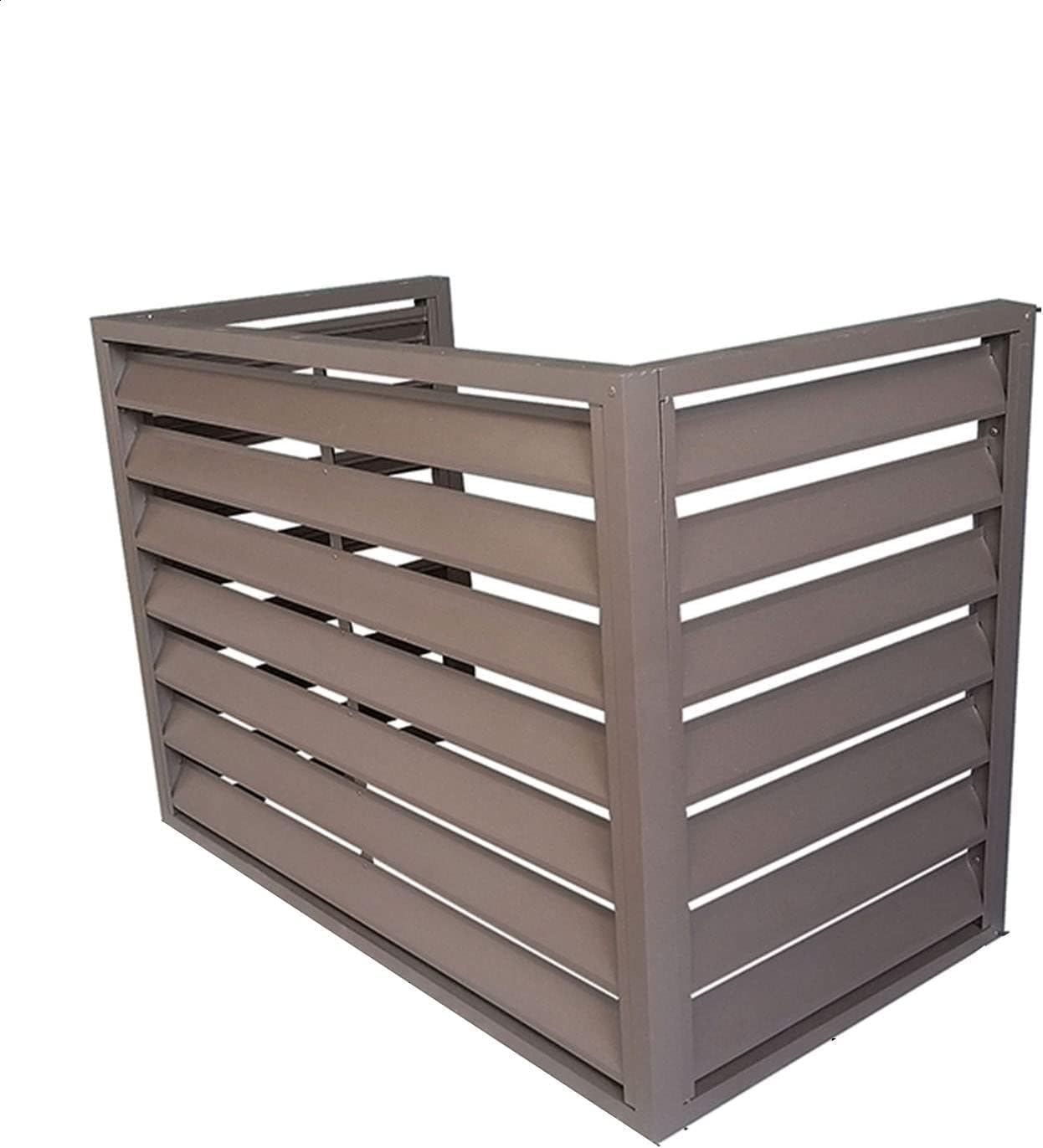 GENERIC Housse De Climatiseur En Aluminium Et Protection De Pompe à Chaleur, Couvercle Divisé Pour Unité De Climatisation Extérieure, Réduction Du Bruit, Support De Plante D'étagère, Résistant Aux Intempéries