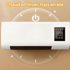  Climatiseur Mural Sans Conduit Avec Télécommande, 2000 W De Puissance De Refroidissement Et De Chauffage Pour Chambre Et Salon, Système Mini-split Silencieux Pour Bureau à Domicile