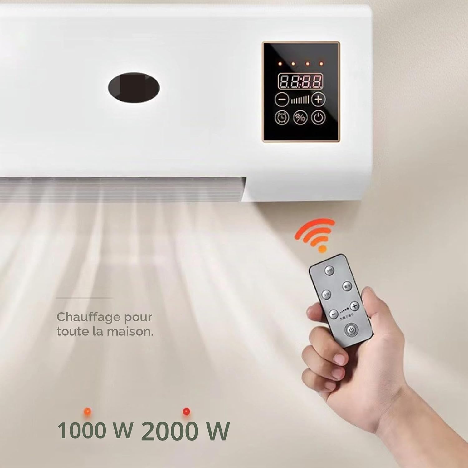  Climafy Climatiseur Climafy Climatiseur Portable Mini Split AC/Système De Chauffage à Montage Mural Air Mobile Fenêtre Unités Avec Fonctions De Refroidissement Et De Ventilation (A)