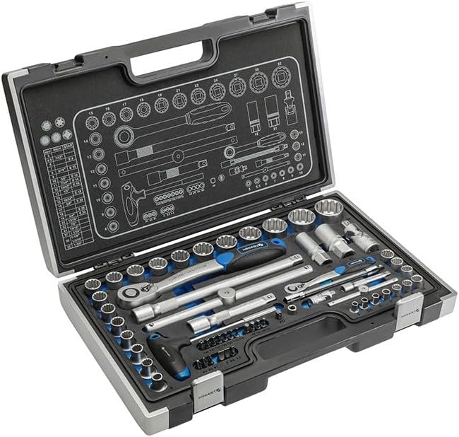  Hogert Technik Kit D'outils HT1R480 5.7kg Acier Chrome-vanadium