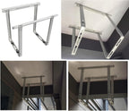  Support De Montage Pour Climatiseur – Design Peu Encombrant Pour Mini Unités AC Divisées Sans Conduit, étagère De Pompe à Chaleur Montée Sur Le Dessus, Durable Et Facile à Installer