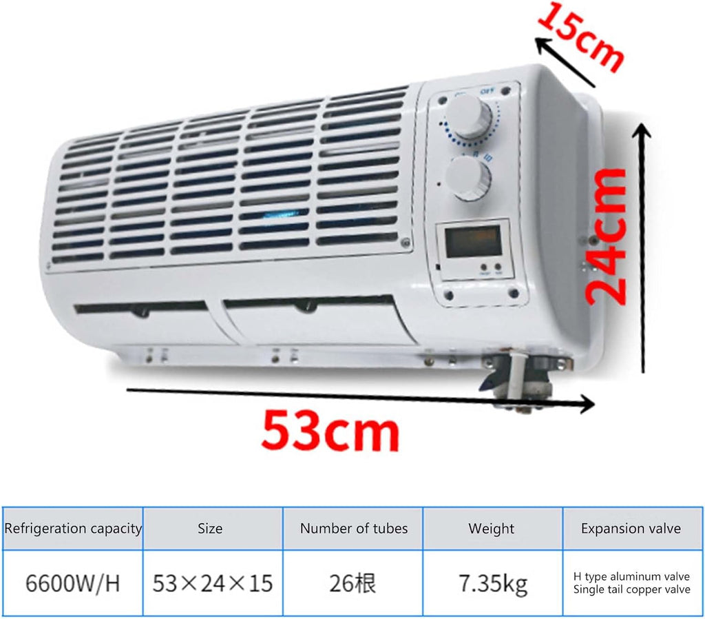  Ventilateur De Refroidissement De Climatisation Suspendu Pour Camion De Voiture Climatiseur De Voiture Mural Universel Pour Camion De Caravane De Climatiseur De Voiture Mural,12v