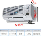  Ventilateur De Refroidissement De Climatisation Suspendu Pour Camion De Voiture Climatiseur De Voiture Mural Universel Pour Camion De Caravane De Climatiseur De Voiture Mural,12v