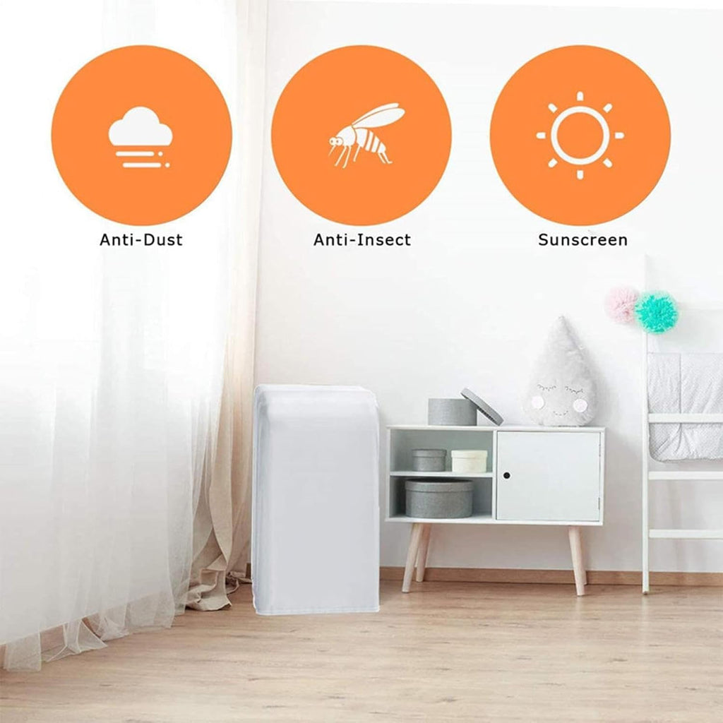  Housse Climatiseur Mobile Portable, 15.7x18.1x29.5 Housse De Protection Anti Poussière Imperméable Pour Climatiseur, Sacs De Rangement Pour Climatiseurs, Pour Intérieur Extérieur(B)