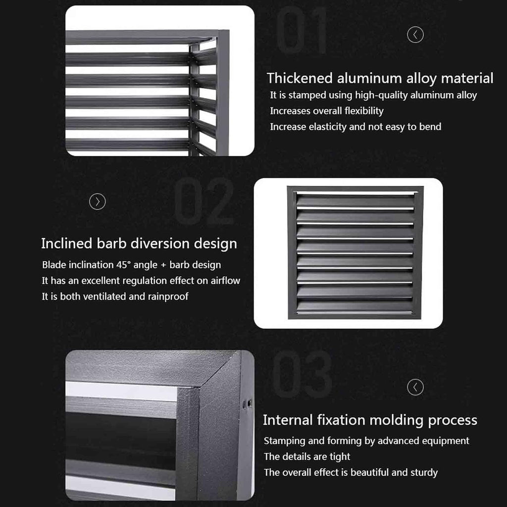  Housse En Aluminium Pour Climatiseur Extérieur, Protection Contre Les Intempéries, Protection Contre Les Intempéries, Protection Contre Le Bruit, Protection Contre Le Bruit Pour L'extérieur