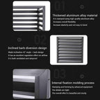  Housse En Aluminium Pour Climatiseur Extérieur, Protection Contre Les Intempéries, Protection Contre Les Intempéries, Protection Contre Le Bruit, Protection Contre Le Bruit Pour L'extérieur