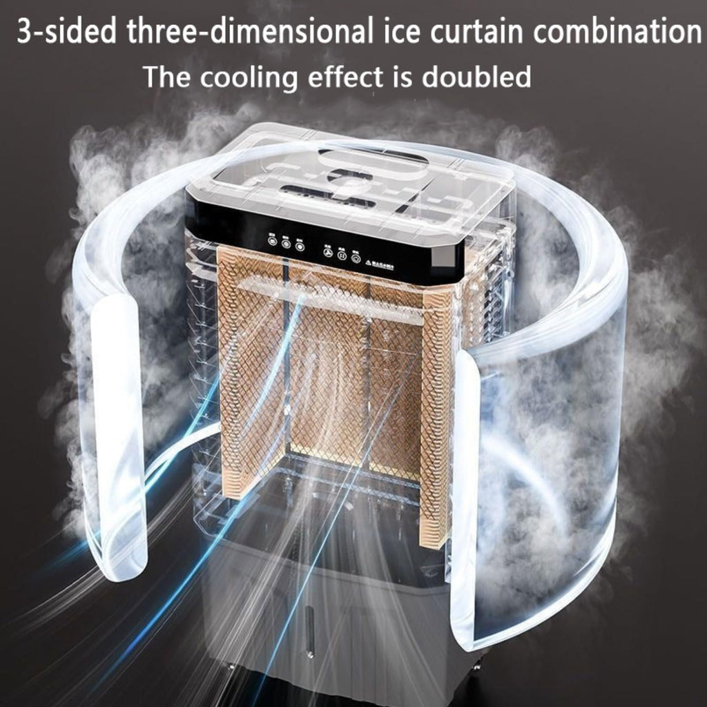 GENERIC Réservoir D'évaporation Portable 45L, Télécommande, 3 Vitesses, 12H Minuterie, 120 Oscillation, Fonctionnement Silencieux, Mobilité Facile, Idéal Pour Le Refroidissement De La Salle De Bureau à Domici