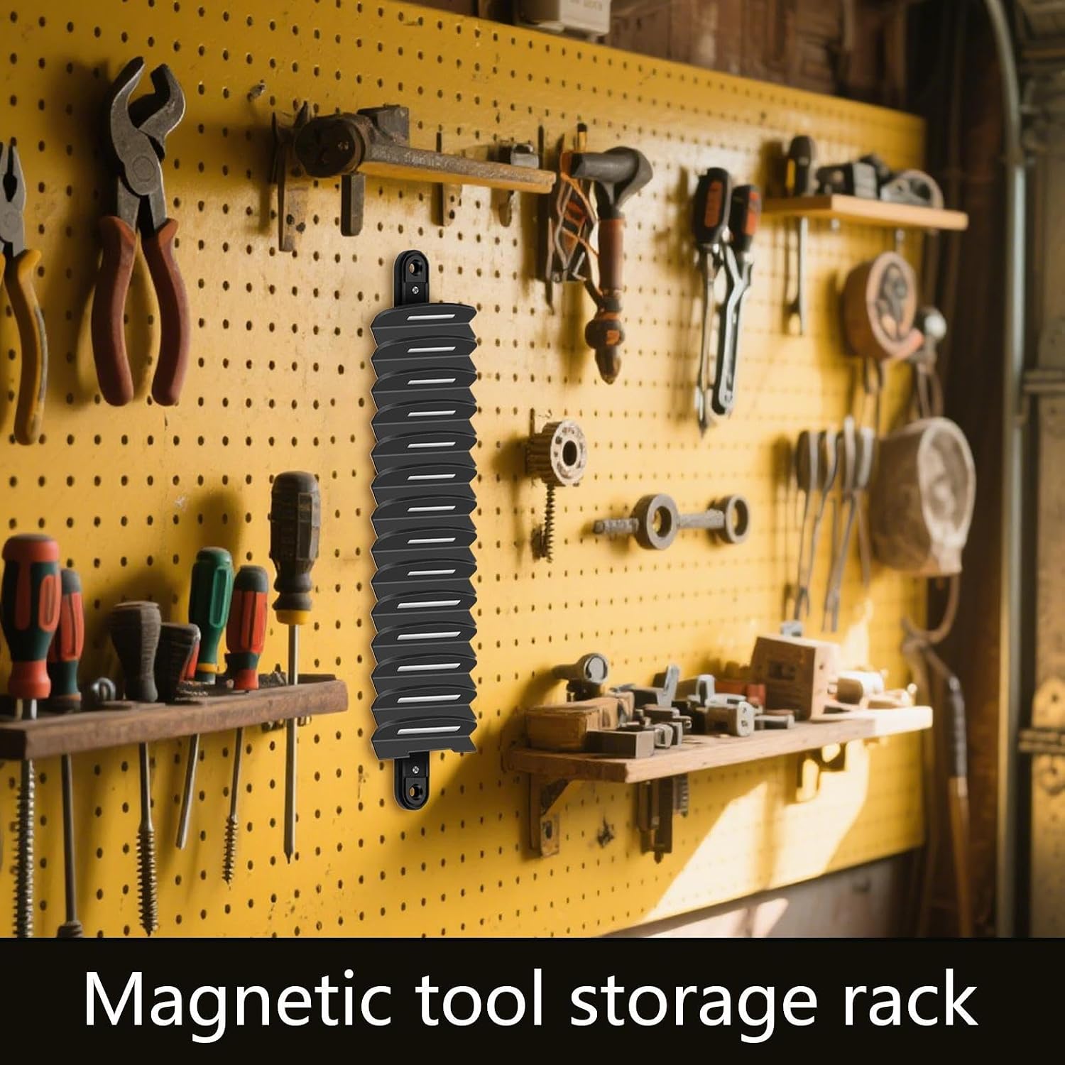 GENERIC Organiseur De Clés Magnétique, Support De Rangement Pour Outils, Boîte à Outils Polyvalente, Support Robuste, Idéal Pour Les Passionnés, L'organisation D'atelier Et De Garage