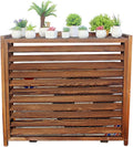  Grille De Protection En Bois Massif Pour Climatiseur, écran De Confidentialité, Pour Climatiseur Et Pompe à Chaleur, Présentoir Décoratif De Jardin, Boîtier De Poubelle
