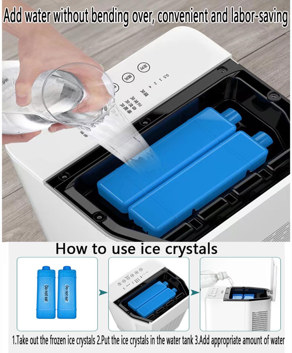 GENERIC Climatiseur Portable 3 En 1 Sans Fenêtre Avec Grand Réservoir D'eau, 4 Blocs Réfrigérants, Minuterie 12 H, 3 Vitesses, Ventilateur Sans Conduit D'évacuation Pour La Maison Et Le Bureau.