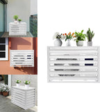  Housse D'extérieur Pour Unité De Climatisation 110 X 80 X 60 Cm - Protection Résistante Aux Intempéries - Grille Inclinée à 45° Pour Une Circulation D'air Optimale - Housses Pour Climatiseurs