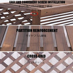 GENERIC Écran De Clôture En Bois Robuste Pour Climatiseur - Étanche - Installation Facile - Durable - Protection De La Vie Privée - Design élégant Pour Unité De Condensation AC