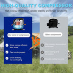  Climatiseur De Camping Sous Tente | Climatiseur Portable, 6 000 Btu, Contrôle Intelligent, Conception Split, Fonction Sans Vidange, Adapté Au Camping En Tente, Au Camping-Car Ou À La Maison