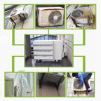GENERIC Déflecteur D'unité Extérieure Pour Climatiseur, Couvercle D'aération Revêtu De Zinc, Bouclier De Sortie D'air, Protection De Ventilation Durable Pour Une Protection Et Une Efficacité Accrues