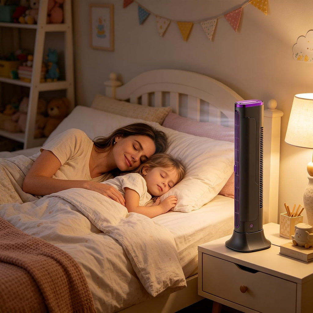 Genérico Climatiseur Portable, Ventilateur Sans Pales, Refroidisseur D'air Rechargeable Par USB Avec Design Compact, Mini Unité De Climatisation, Ventilateur De Refroidissement Portable Avec Construction