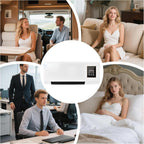  Climatiseur Mural Sans Conduit Avec Télécommande, 2000 W De Puissance De Refroidissement Et De Chauffage Pour Chambre Et Salon, Système Mini-split Silencieux Pour Bureau à Domicile