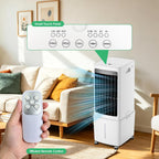 GENERIC Refroidisseur D'air Portable 12L, Refroidisseur évaporatif Avec Télécommande, Ventilateur De Tour Sans énergie D'économie D'énergie De 45W, Minuterie 7.5H, Oscillation Silencieuse, Unité De Climatisat