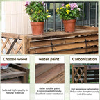 GENERIC Support En Bois Pour Climatiseur Extérieur (105 X 47 X 80 Cm) – Support Réglable Résistant Aux Intempéries Pour Unité AC, Idéal Pour La Maison Et Le Jardin