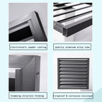 GENERIC Écran De Clôture Pour Climatiseur Extérieur – Coque En Alliage D'aluminium Pour Unités De Climatisation Et Volets De Support De Fleurs – Support De Plante En Métal (marron)