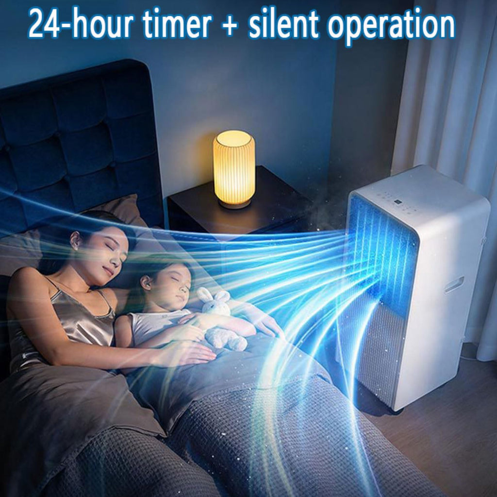  8,000 BTU Portable Climatiseur Silencieux Smart AC Unité Avec Déshumidificateur De Refroidissement Et Ventilateur Pour Les Chambres Jusqu'à 300.ft Unité De Refroidissement Portable AC Avec Télécommand