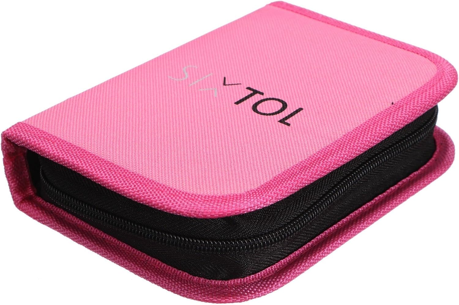 HOME PINK 26 | Kit D’outils 26 Pièces | Étui Textile Rose à Fermeture éclair | Réparations Domestiques