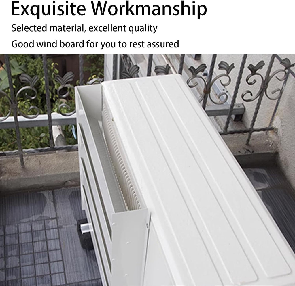 GENERIC Déflecteur D'unité Extérieure Pour Climatiseur, Couvercle D'aération Revêtu De Zinc, Bouclier De Sortie D'air, Protection De Ventilation Durable Pour Une Protection Et Une Efficacité Accrues
