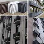  Housse D'unité De Climatisation Extérieure En Aluminium Et Protection De Pompe à Chaleur, Housse De Climatiseur Divisée Pour Réduction Du Bruit Et Support De Plantes, Bouclier Résistant Aux