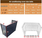  Housse De Protection Pour Climatiseur Extérieur En Aluminium - Protection Contre Les Intempéries Pour Climatisation Et Pompe à Chaleur - Idéale Pour Les Unités Extérieures (couleur)